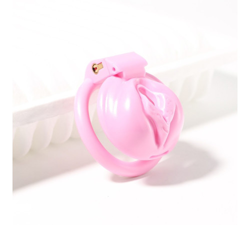 New Pink Vulva Male Chastity Devices Large