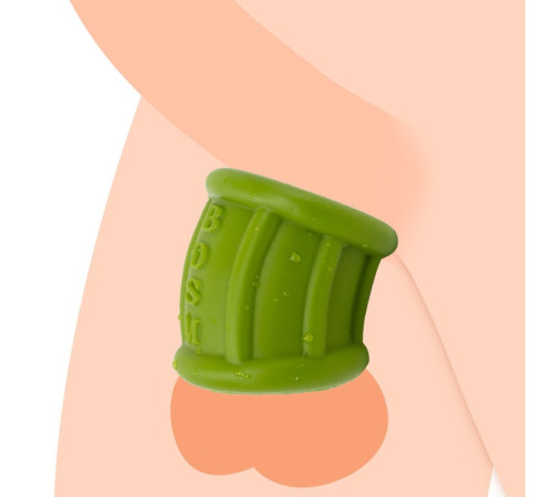 Hyperelastic Silicone Testicular Ring Green