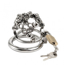 Stainless Steel Nut Welded Chastity Cage