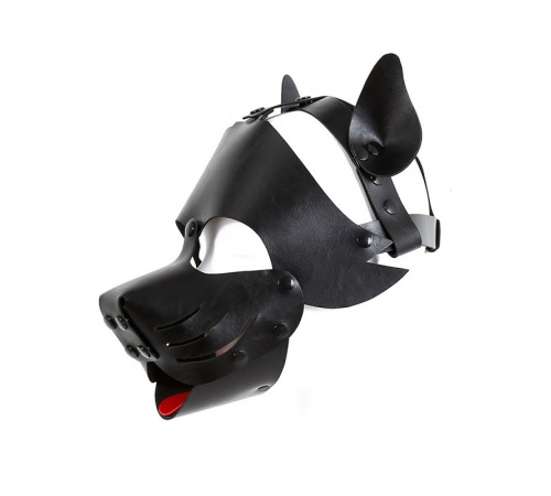 Detachable and Assembled PU Leather Dog Headgear