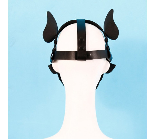 Detachable and Assembled PU Leather Dog Headgear