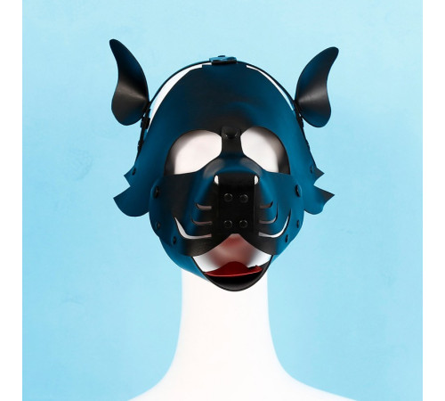 Detachable and Assembled PU Leather Dog Headgear