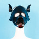 Detachable and Assembled PU Leather Dog Headgear