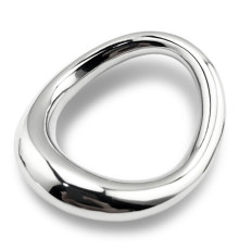 Стальное эрекционное кольцо на головку пениса Curved Penis Ring Small