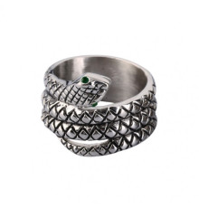 Steel Ball Head Snake Ring