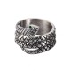 Steel Ball Head Snake Ring