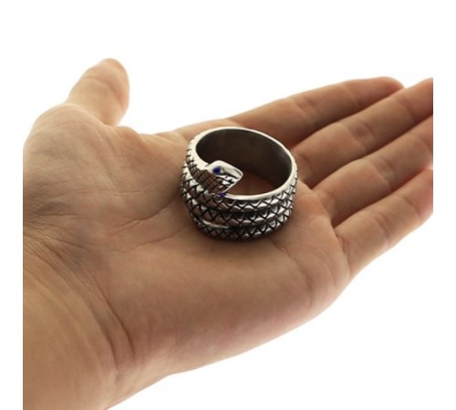 Steel Ball Head Snake Ring