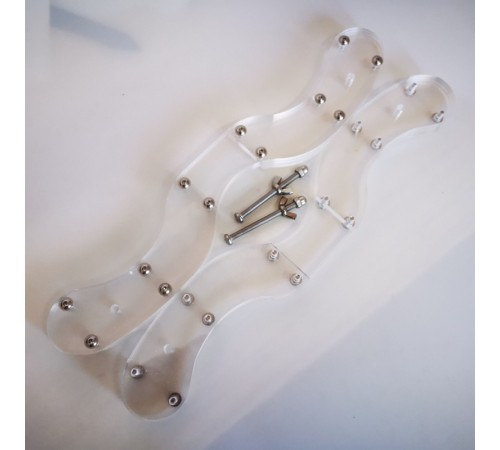 Acrylic CBT Cock & Ball Torture Ball Stretcher Scrotal Fixture