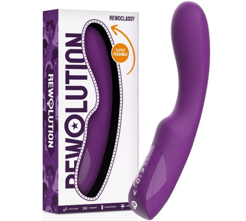 Масажер для точки-G фиолетовый Rewolution Rewoclassy Flexible Vibrator