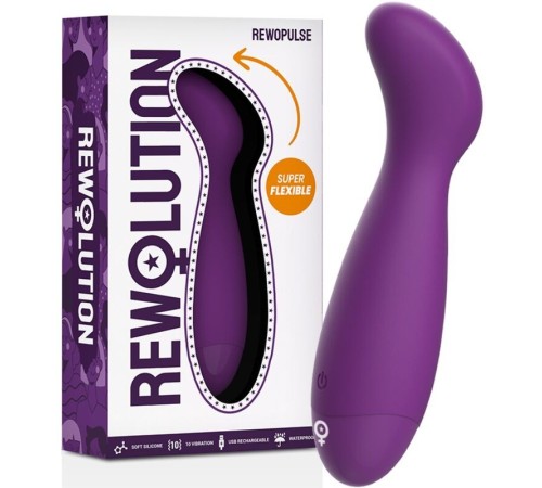 Стимулятор точки-G фиолетовый Rewolution Rewopulse Flexible Vibrator