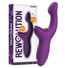 Масажер двойной стимуляции фиолетовый Rewolution Rewokiss Vibrating