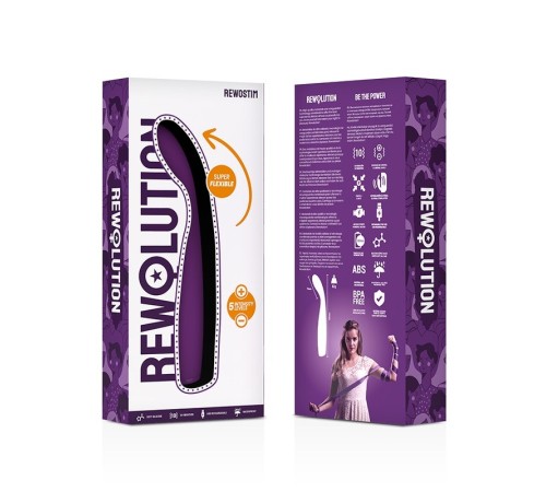 Масажер для стимуляции точки G фиолетовый Rewolution Rewostim Flexible Vibrator