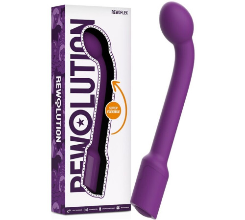 Вибростимулятор точки G фиолетовый Rewolution Rewoflex Flexible Vibrator