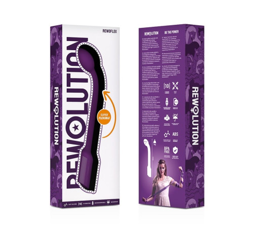 Вибростимулятор точки G фиолетовый Rewolution Rewoflex Flexible Vibrator