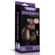 Черный женский страпон на ремешках Vibrating Easy Strapon Set 7.5