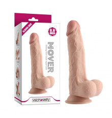 Фаллоимитатор с мошонкой на присоске Sliding Skin Dual layer Dick 8.6