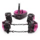 Набор для бондажа черно-розовый Black and Fuchsia Bondage Kit 3 Pieces