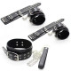 Брутальный черный ігор набор Black Bondage Kit 3 Pieces