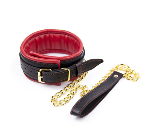 Красный ігор набор с золотой фурнитурой Red Gold Bondage Kit 3 Pieces