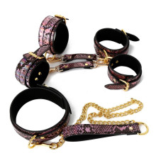 Бдсм набор аксессуаров Snaker Bondage Kit 3 Pieces Gold