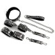 Бдсм набор аксессуаров Snaker Bondage Kit 3 Pieces Silver