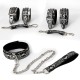 Бдсм набор аксессуаров Snaker Bondage Kit 3 Pieces Silver