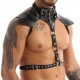 Портупея мужская черного цвета Mens Faux Leather Halter