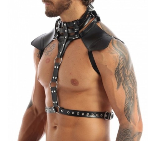 Портупея мужская черного цвета Mens Faux Leather Halter