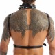 Портупея мужская черного цвета Mens Faux Leather Halter