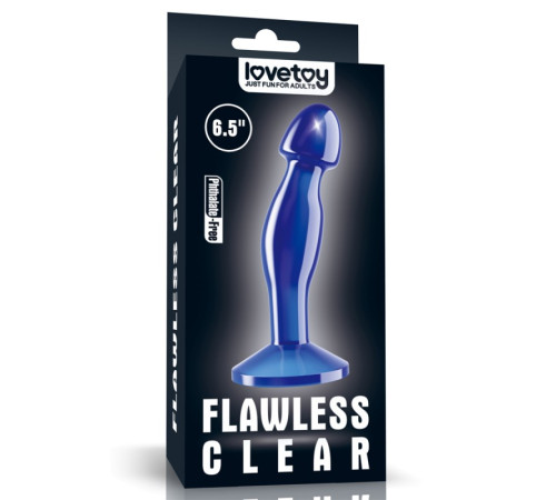 особиста пробка синяя Flawless Clear Prostate Plug 6.5