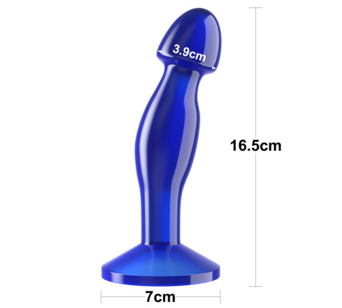 особиста пробка синяя Flawless Clear Prostate Plug 6.5