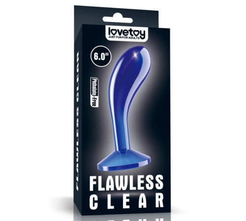 особиста пробка синяя Flawless Clear Prostate Plug 6.0