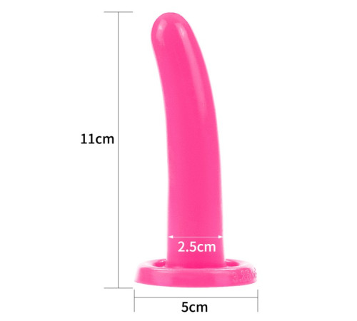 Фаллоимитатор розовый для страпона Silicone Holy Dong Small 4.5