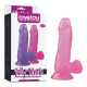 Силиконовый масажер розовый Jelly Studs Crystal Dildo Small