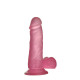 Силиконовый масажер розовый Jelly Studs Crystal Dildo Small