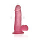 Силиконовый масажер розовый Jelly Studs Crystal Dildo Small