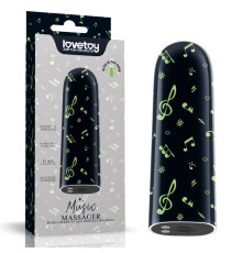 Компактный вибратор светящийся Rechargeable Glow-in-the-dark Music Massager