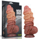 Фаллоимитатор рельефный Dual layered Platinum Silicone Cock with Rope 9.5