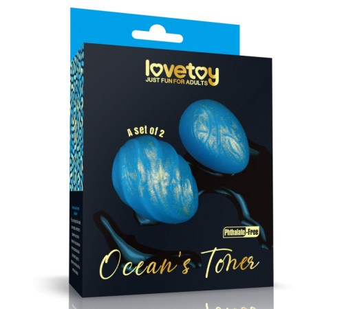 Вагинальные шарики для тренировки мышц Oceans Toner Egg Set Oval