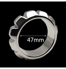 Stainless Steel Cock Ring with gearwheel Large