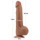 Фаллоимитатор King Sized Sliding Skin Dual Layer Dong Brown 11.5