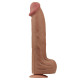 Фаллоимитатор King Sized Sliding Skin Dual Layer Dong Brown 14.0