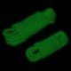 Веревка гладкая флуоресцентная светящаяся зеленая Glow In The Dark Rope, 10 метров