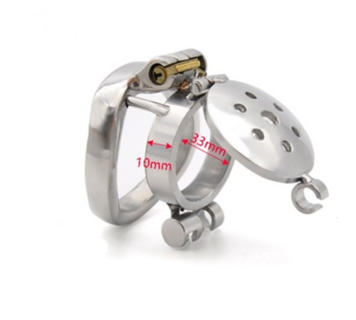 Пояс верности Double Lock Flip Glans Cover Chastity Cage Small