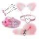 Набор для уальных игр Sexy Cat Ears Fox Tail Cosplay Sex Party Accessories Pink