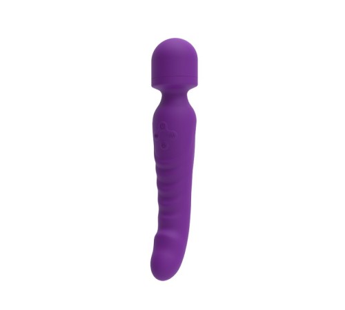 горошинкаально-льный двойной вибромассажер Pleasure Spreader Wand Pulple