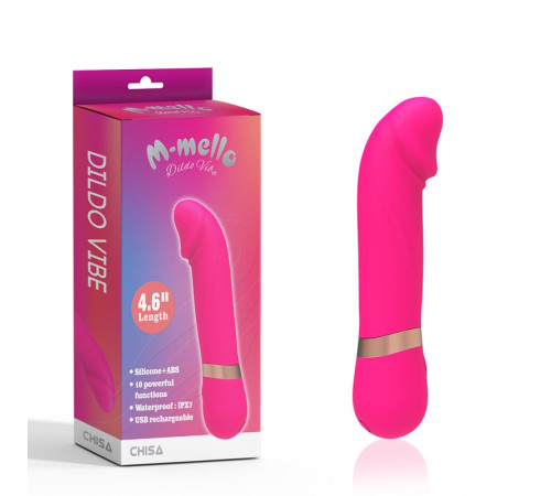 Перезаряжаемый розовый мультискоростной вибратор Dildo Vibe