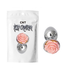 особиста пробка с розовой розочкой Flirt Rose Metal Plug