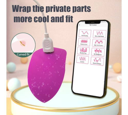 Вибростимулятор в трусики Nauti Penetration Strapless Strap-on App Version Purple