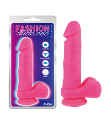 Фаллоимитатор на присоске Dual Density Cock Dildo Pink 8.2